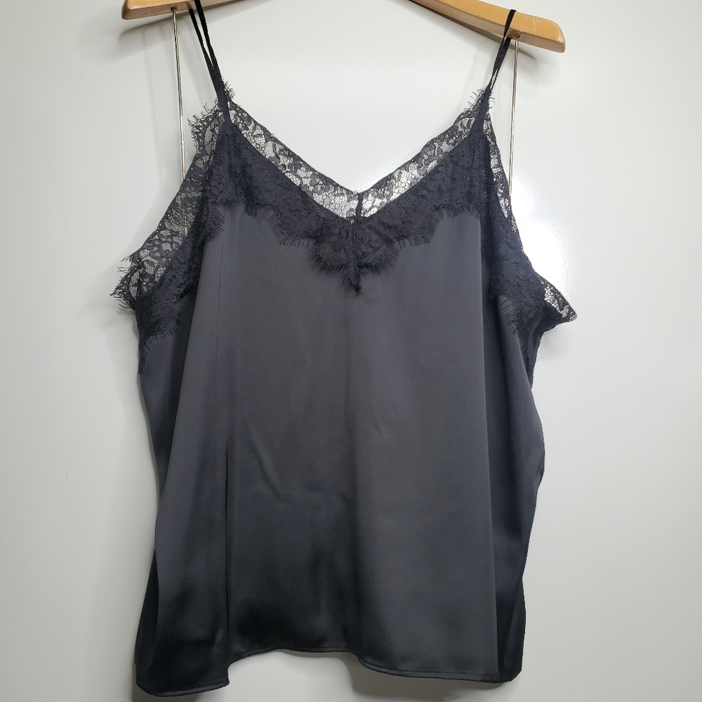 NWT THE DROP Women's Natalie V-Neck Lace Trimmed Camisole Tank Top Size XL - Picture 3 of 9
